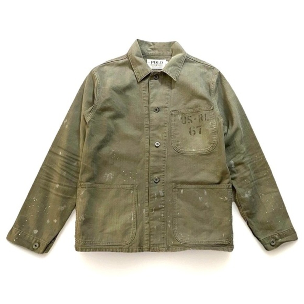 Polo Ralph Lauren Denim & Supply Military Utility Field Jacket Men S Green Chore